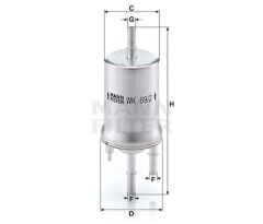 YAKIT FİLTRESİ GOLF V-JETTA III-POLO IV-CADDY III-FABIA II-OCTAVIA II-A3-IBIZA IV-1.4-1.6 16V 4 BAR-MANN WK69.2-6Q0201051A-6Q0201051C-6Q0201051J