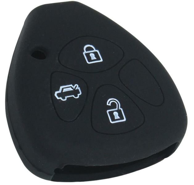 KONTAK ANAHTAR KUMANDA KORUYUCU KILIF SİLİKON 3 TUŞ SİYAH TOYOTA HILUX-COROLLA-AFT HMA143-S-HMA143-S