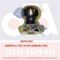 DEBRİYAJ TELİ AYAR SOMUNU DKŞ-DEPAR 1661