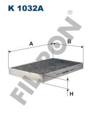 KABİN FİLTRESİ AUDI A6 4B/C5 1.8 T 150HP 01/97-05/05-FILTRON K1032A-4B0819439