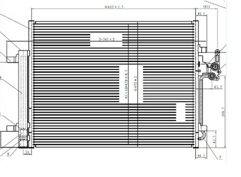 KLIMA RADYATORU MONDEO IV S MAX 07 / GALAXY 1.6 / 1.8 / 2.0 / 2.0TDCI 07 / LANDROVER FREELANDER 2.2T-ORIS CFR791016-7G9119710AB-1563248-1716734