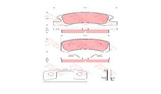 ÖN BALATA DAIHATSU CUORE VII 1.0 05/2003 CHAREDE 1.0 03 MITSUBISHI SPACE STAR 1.0 1.2 12-TRW GDB3358-0449197214-0449197214000-4605B006