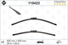 SİLECEK SÜPÜRGESİ ÖN AUDI Q7 650 x 650 mm-VALEO-4L1955425B-4L1955426A