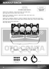 ÜST TAKIM CONTASI CLIO-KNG-MGN-LOGAN-SANDERO 1.5DCI K9K 712-714-718-724-760 TEFLON KEÇELİ SUB.LAS-OTOCONTA 42457003-7701476729-8200351353-110444213R