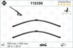 SİLECEK 65 50 FLATBLADE-MUZ TİPİ VOLVO S40 04 V50 04 BMW X3 10 VM430 119390 574378-VALEO-30699635