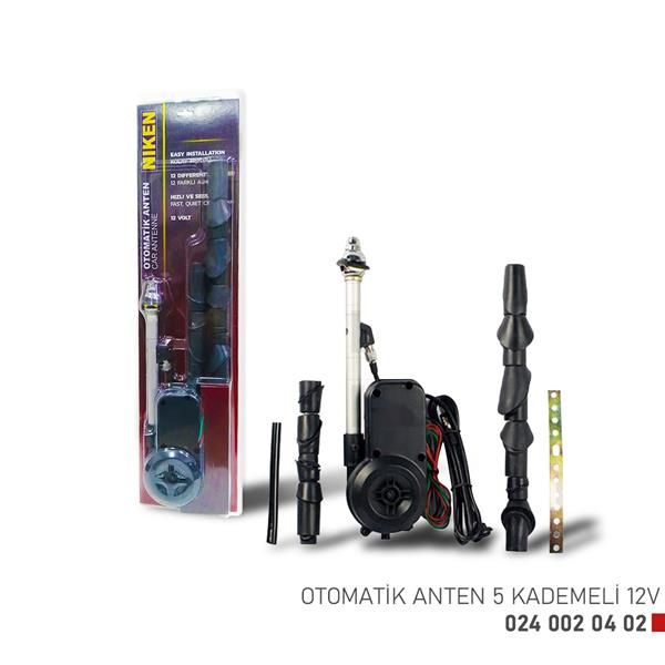 OTOMATİK ANTEN 5 KADEMELİ 12V-NIKEN-240020402
