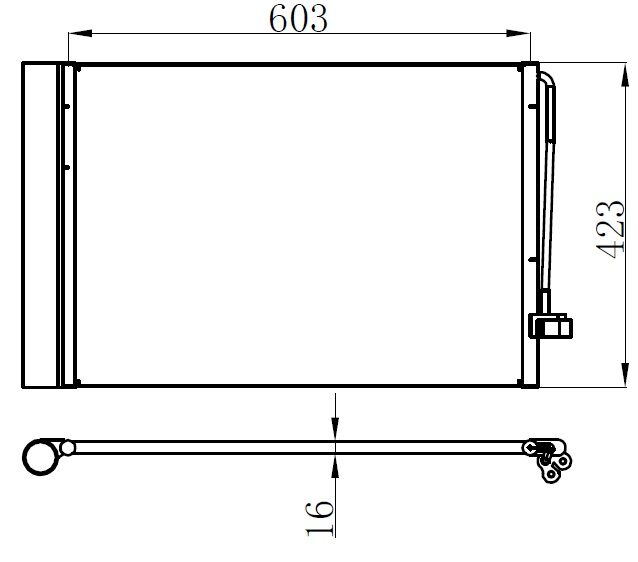 KLIMA RADYATORU BMW M54 N62 N73 E60 E65 E63 E64-ORIS CBM586016-64509122825