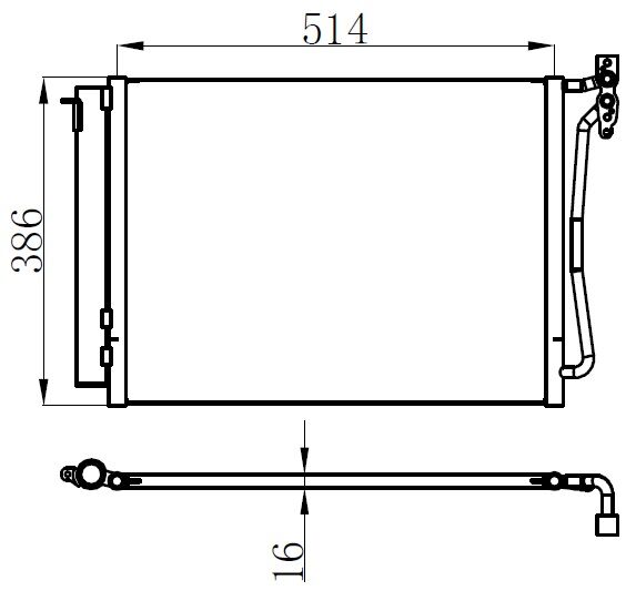 KLIMA RADYATORU BMW M54 M57 N X5 E53-ORIS CBM216016-64536914216-64538381543