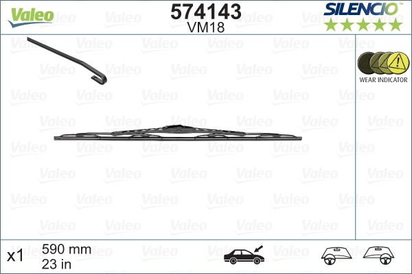 SİLECEK SILENCIO 60 CM X1 VM18 RENAULT TOYOTA VOLVO SUBARU PEJO VW OPEL BMW KIA FIAT SWF 116148-VALEO-8250A246-983502K000