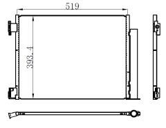 KLIMA RADYATÖRÜ RENAULT CLIO V 19 CAPTUR II 20 NISSAN JUKE F16 19 MICRA V K14 16 1.0TCE 1.3TCE 1.5dCi 519x393x12-ORIS-921005FA0A