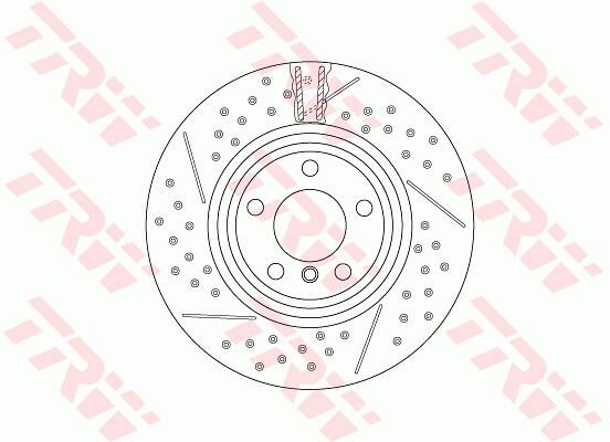 FREN DISKI ARKA ADET BMW F20 F30 F22 F32 F33 F34 F36 M-SPOR PAKET DELIKLI-TRW DF6606S-34206797598