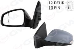 ELEKTRİKLİ ISITMALI SİNYALLİ KATLANIR ASTARLI KONVEKS SAĞ R MEGANE FLUENCE 08--GVA-51403755415-963010192R-963016738R
