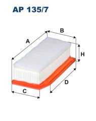 HAVA FİLTRESİ DUSTER 1.0-1.3-TCe 19 1.5 DCİ 17 DUSTER 1.5 DCİ 10-18 - 1.6SCe 15-18 - LADA VESTA 1.6 15 272.5x123.5x77-FILTRON AP135.7-960537-165460509R