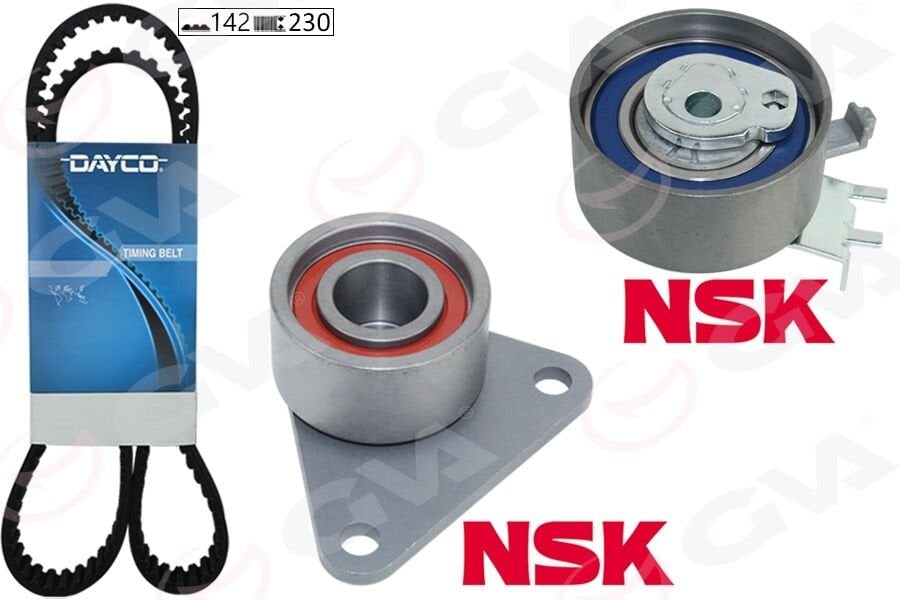 EKSANTRİK GERGİ KİTİ 142x230 LAGUNA 2.0 16V 95-01 -SAFRANE II 2.0 96-00 -VOLVO S40 99-04 K015509XS-GVA 59T1810D-7438610040-7701471520-8610040