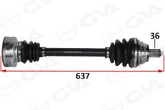 KOMPLE AKS ÖN SOL GOLF-LEON-JETTA-PASSAT 1.6 TDİ TDİ 04-14 KISA CAYB-CAYC 1.6 TDİ-GVA 4475283-1K0407271AT-1K0407271CP-1K0407451FX
