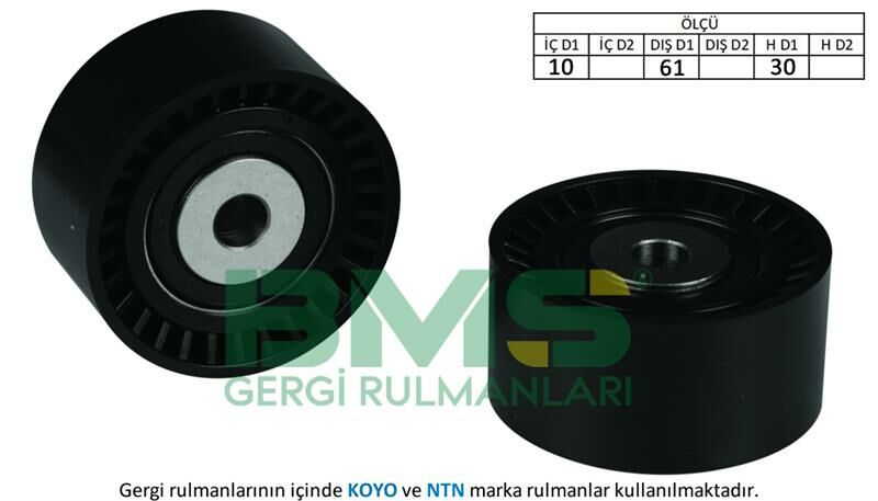 EKSANTRİK GERGİ RULMANI P207-208-301-308-408-508-PARTNER-BERLINGO-C3-C4-FIESTA-FOCUS-CMAX-MONDEO-BMS 438-0830.75-AV6Q6M250AA