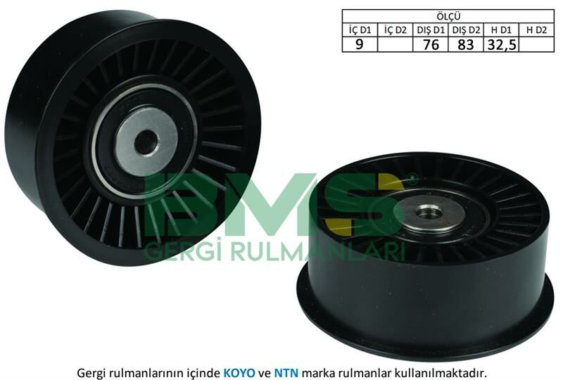 EKSANTRİK GERGİ RULMANI RENAULT MASTER II 01 TRAFIC II 06 LAGUNA II 06 OPEL MOVANO 01 VIVARO 06 2.5CDTI-2.5D-BMS 318-8200004593-9201540-4506092