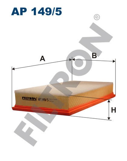 HAVA FİLTRESİ A3-TT-LEON -TOLEDO II -OCTAVIA - BORA-GOLF IV-NEW BEETLE 1.8 -1.9TDI-FILTRON AP149.5-1J0129620-1J0129620A