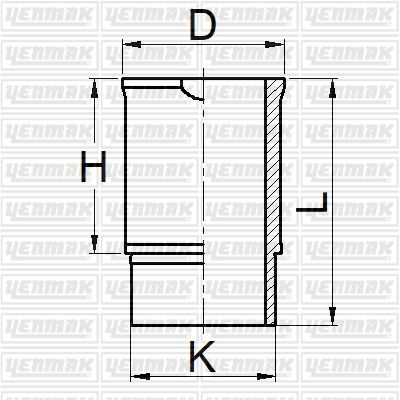 MOTOR GÖMLEĞİ STD R12 1300 CC.-YENMAK 51-05902-000