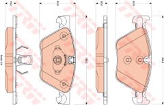 FREN BALATASI ON BMW F10 F11-TRW GDB1882-34116858047