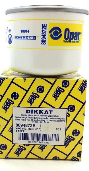 YAG FILTRESI DUCATO III IVECO DAILY 2.3JTD 06 KARSAN J10 JEST 2.3JTD 13 E4 E5-OP 8094872E-2995811-504091563-8094872