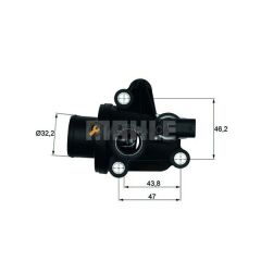 TERMOSTAT 87 C MERCEDES OM668 W168 W414-MAHLE TI12.87-A1662030075