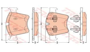 FREN BALATASI ON MERCEDES GL-CLASS X164 06 12-TRW GDB1797-A1644202520
