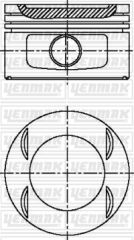 x MOTOR PİSTON SEGMAN STD P406-P806-P605 R-P306-XSARA-XANTIA-XM II 2.0 16V XU10J4R 86mm-YENMAK-0628.81