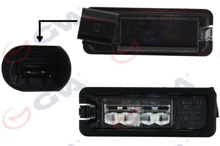 PLAKA LAMBASI LEDLİ VW.SEAT.SKODA.AUDI TÜM MODELLER 2004-GVA 9190567-1K8943021-1K8943021D