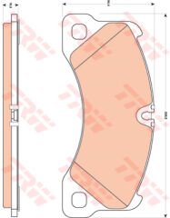 ÖN BALATA VW TOUAREG 6.0 W12- 5.0 R50 TDI 04 10 14 CAYENNE 02 10 14 PANAMERA 09-TRW GDB1774-7P0698151B-7P0698151C-95535193961