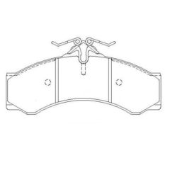 FREN BALATASI ON ARKA MERCEDES SPRINTER B901 B904 . VW LT 28-35-46-AUTOTECH DB204-200-A0044202420-2D0698151A