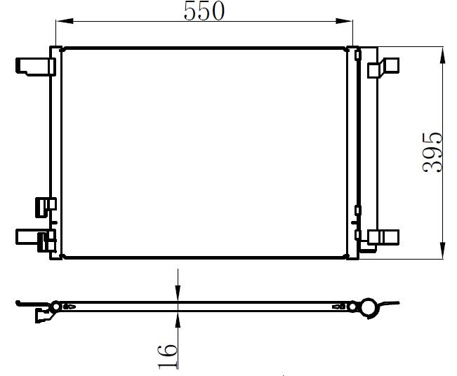 KLİMA KONDENSERİ AUDI A3-PASSAT 1.2TFSİ-1.4TFSİ-1.6TDİ-1.8TFSİ-2.0TDİ-2.0TFSİ 12 OTO.-MEK.-ORIS CAU696016-5Q0816411NM-5Q0816411AA-5Q0816411AB