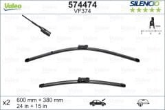 SİLECEK 60 38cm X2 FLAT BLADE-MUZ TİPİ AUDI A1 11 VW POLO 09-VALEO 574474-8X1955425-6R1998002-6R1955426A
