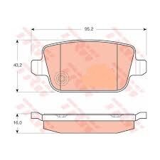 FREN BALATASI ARKA FREELANDER 2 L359 MONDEO 4 FOCUS 2 GALAXY 2 S-MAX VOLVO S80 V70 XC70-TRW GDB1732-LR003772-30671576-1459408