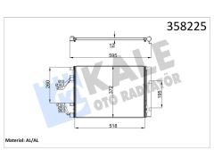 KONDENSER HYUNDAI ACCENTBLUE 1.6 CRDI 11-i20-KIA RIO III AL/AL-KALE 358225-976061R300