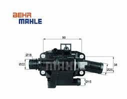 TERMOSTAT YUVASI KOMPLE PEUGEOT 206-207-307-308-407-1007-3008-5008-PARTNER TEPE-C2-C3-C4-C5 II FOCUS III 11 1.6 TDCI COURIER 14 1.5-1.6 TDCI FIESTA 08 17 1.5 TDCI B-MAX 14-MAHLE-1336.AF-9M5Q8A586BA-1675627