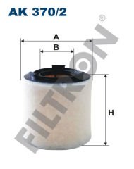 HAVA FİLTRESİ POLO 1.4GTI-1.6TDI 09 IBIZA V-FABIA 1.2TSI-1.2TDI-1.4TSI-1.6TDI 09 ROOMSTER 10-FILTRON AK370.2-6R0129620A