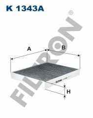 KABİN FİLTRESİ KARBONLU INSIGNIA B 18 ASTRA K 16 MERIVA B 10 MOKKA 13 AVEO T300 11 CRUZE TRAX 09-FILTRON K1343A-1684471080-13356914-1808020