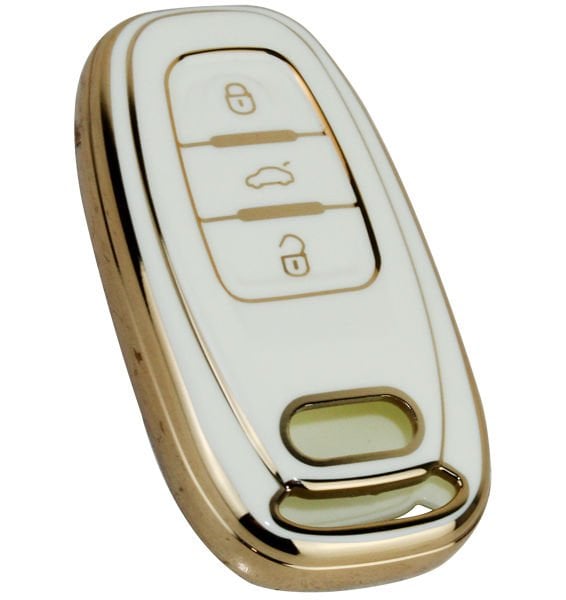 KONTAK ANAHTAR KUMANDA KORUYUCU KILIF TPU BEYAZ AUDI A1-A3-A4-A5-A6-A7-A8-Q3-Q5-Q7-S4-S5-S7-S8-R8-TT-AFT HMA019-B-HMA019-B
