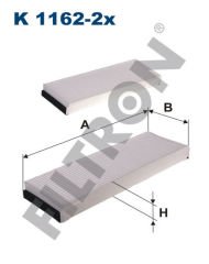 POLEN FİLTRESİ AUDI A6 2.0-2.4-2.8-3.0-3.2 04-11-FILTRON K1162-2X-4F0898438-4F0819439A