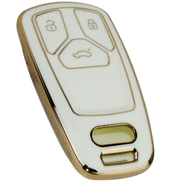 KONTAK ANAHTAR KUMANDA KORUYUCU KILIF TPU YENİ TİP BEYAZ AUDI A1-A3-A4-A5-A6-A7-A8-Q3-Q5-Q7-S4-S5- S7-S8-R8-TT-AFT HMA020-B-HMA020-B