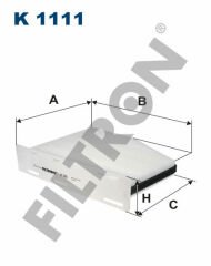 POLEN FİLTRESİ CADDY III-JETTA III-PASSAT-TOURAN-GOLF V 1.4-16FSI-1.4TSI-1.6TDI-1.8TSI-1.9TDI-2.0TDI-FILTRON K1111-1K0819644B