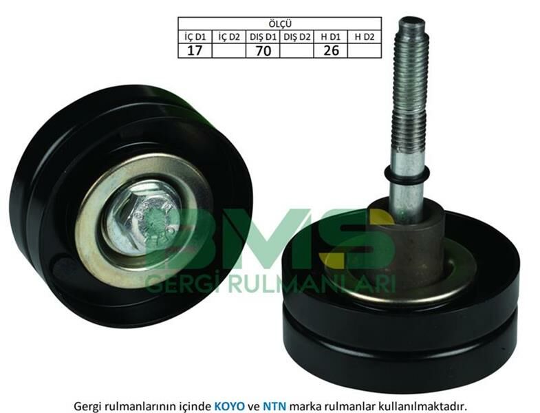 ALTERNATÖR GERGİ RULMANI GOLF5-6-JETTA-PASSAT-TIGUAN-A3-SCIROCCO 1.4 TSI BLG-BMY-CAVA-BMS-03C145276B