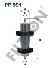 YAKIT FİLTRESİ AUDI A4 8K A5 8T3 2.0-2.7-3.0 TDI V6 08 Q7 3.0 TDI-4.2 TDI 10-FILTRON PP991-8K0127400A-8T0127401A-8K0127400