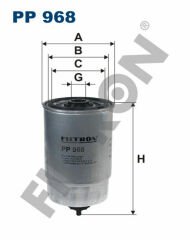 YAKIT FİLTRESİ BOXER 2.0HDI-2.8HDI 00 DUCATO 2.0JTD-2.8JTD 00-02 JUMPER 2.0HDI-2.2HDI DOBLO 1.9-FILTRON PP968-46797378-1906.67-1906.66-1906.C3