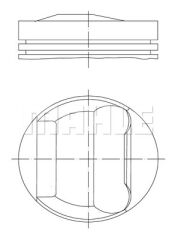 PISTON SEGMAN STD 80.00mm BMW M50 E34 E36 VANOSLU-MAHLE 0826700-11251748458-11251740610-11251738747