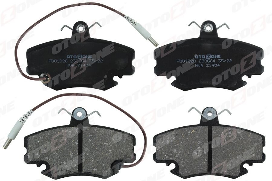 ÖN BALATA FİŞLİ RENAULT R9-R19-R21-CLIO I-II-MEGANE I-TWINGO-LOGAN-SANDERO-SOLENZA GDB 400-OTOZONE FDO1020-7711130071-7701204833-WVA21404