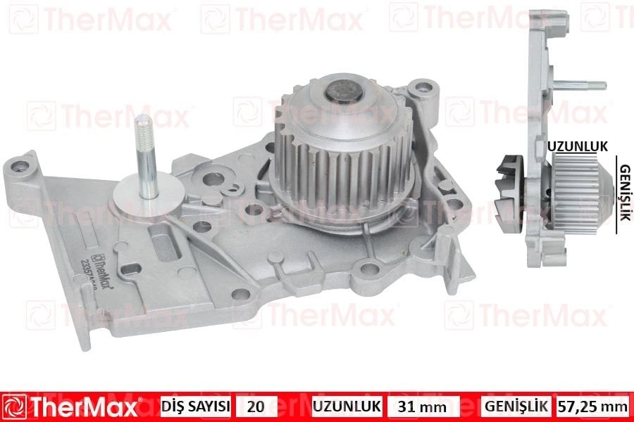 DEVİRDAİM RENAULT CLIO II 98 CLIO III 05 FLUENCE 10 KANGOO 97 LAGUNA I 97 LAGUNA II 01 05 MEGANE I-II-III SCENIC I-II-II SYMBOL II 08 DOKKER 12 SANDERO 08 1.4 1.6-THERMAX T01.121-7700105378-210100753R-8200962184