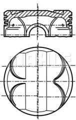 PISTON SEGMAN 84.00MM STD BMW N42 N40 N45 E46 E90 E87 E92-MAHLE 081PI00101000-11257562453