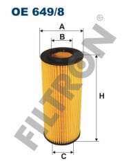 YAG FILTRESI BMW M57 N E46 E90 E60 E92 E93 E63 E64 E65 E83 E70 E71-FILTRON OE649.8-11427788460-11428513377
